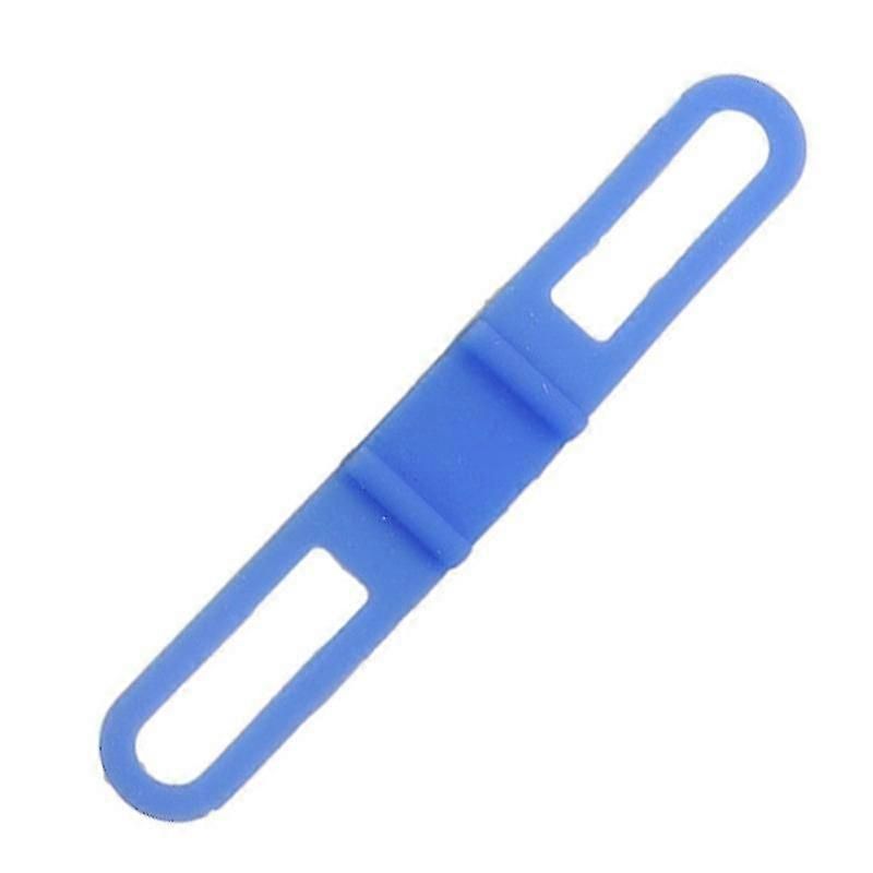 2pcs Bicycle Silicone Band High Stretch Silicone Straps Bicycle Fixing Straps - Blue