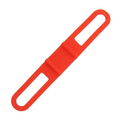 2pcs Bicycle Silicone Band High Stretch Silicone Straps Bicycle Fixing Straps - Red