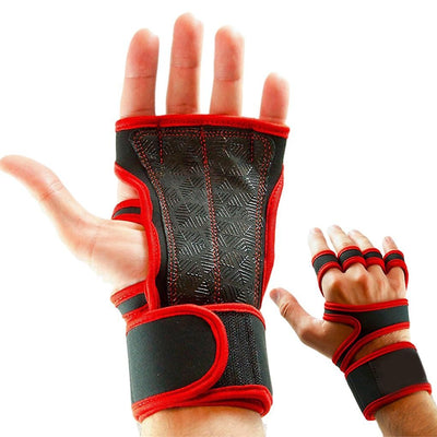 1 Pair Durable Weight Lifting Gloves For Intense Gym Sessions Gym Gloves Fitness Comfortable - Red XL