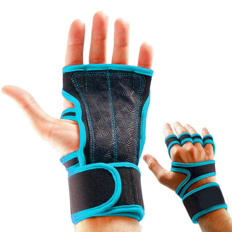 1 Pair Durable Weight Lifting Gloves For Intense Gym Sessions Gym Gloves Fitness Comfortable - Blue M