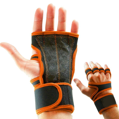 1 Pair Durable Weight Lifting Gloves For Intense Gym Sessions Gym Gloves Fitness Comfortable - Orange XL