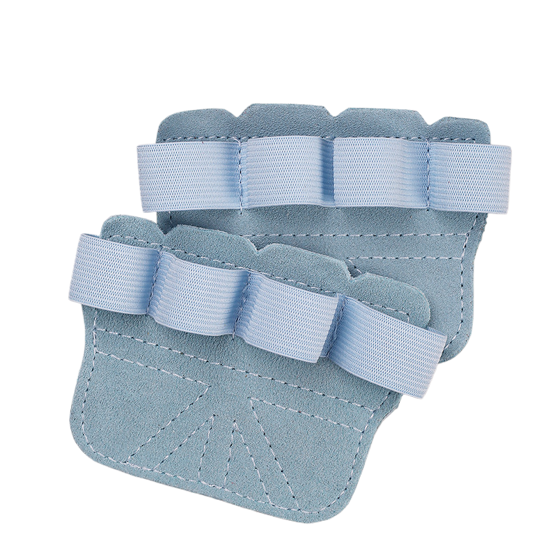 Fingerless Gym Gloves for Men & Women, Breathable Anti-Slip Workout Gloves with Enhanced Grip & Palm Protection - Blue