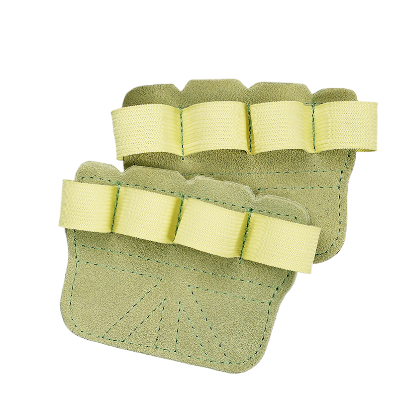Fingerless Gym Gloves for Men & Women, Breathable Anti-Slip Workout Gloves with Enhanced Grip & Palm Protection - Yellow Green