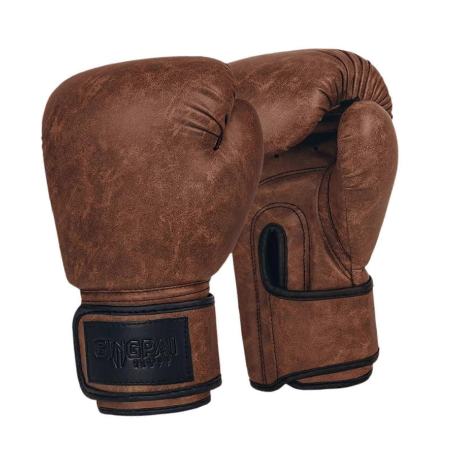 Boxing Gloves for Men Women Sparring Gloves for Exercise Home Gym Kickboxing - Brown 10oz