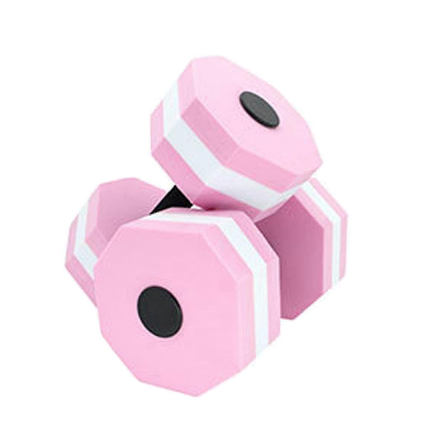 Aquatic Dumbells,1 Pair Water Aerobic Exercise Foam-Dumbbell Pool Resistance,Water Aqua Fitness-Barbells Hand Bar Gift Pink
