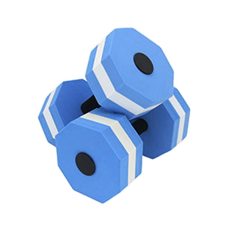 Aquatic Dumbells,1 Pair Water Aerobic Exercise Foam-Dumbbell Pool Resistance,Water Aqua Fitness-Barbells Hand Bar Gift Blue