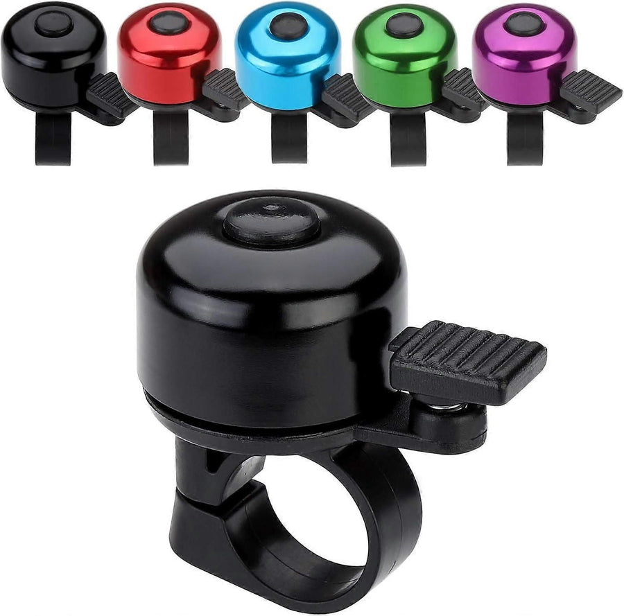 Mini Bicycle Bell Loud Clear Ring Bike Handlebar Bell for Road Mountain MTB City Bike Accessories(Black)