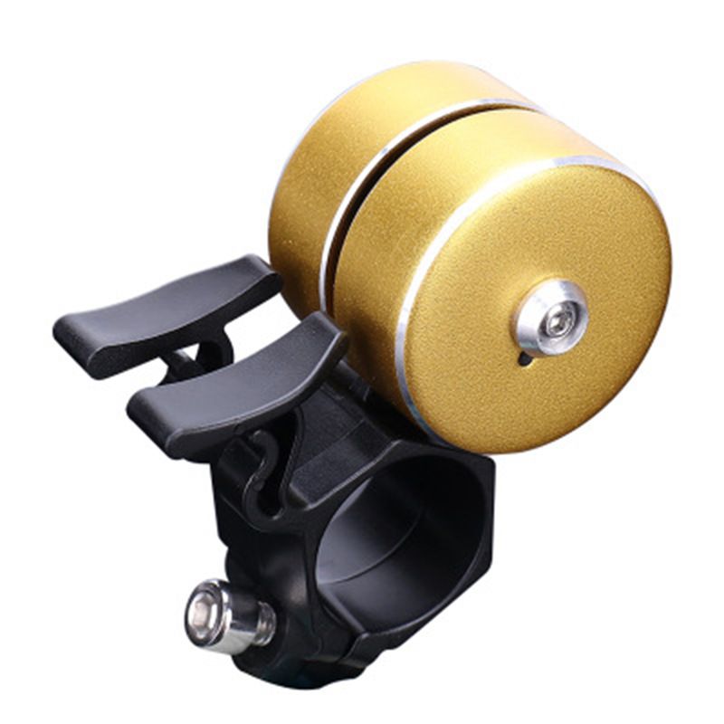 Bike Bell Loud 90dB Bicycle Handlebar Bell Aluminum Alloy Horn for Road MTB City E-Bike Cycling Accessories - Gold