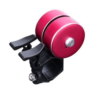 Bike Bell Loud 90dB Bicycle Handlebar Bell Aluminum Alloy Horn for Road MTB City E-Bike Cycling Accessories - Rose Red