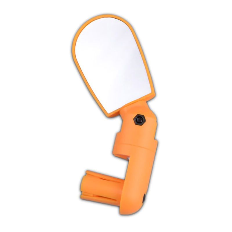 2 Pack Bike Mirrors 360°Adjustable Rotatable Bicycle Rear View Mirrors Universal Handlebar Mount Cycling Mirrors for Road MTB Mountain Bikes - Yellow