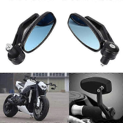 22mm Universal Bike Mirror - Black Rear View for Motorcycle Handlebars