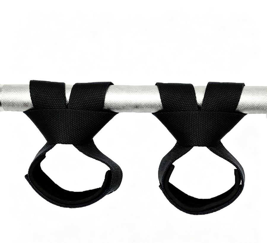 Gym Lifting Straps Barbell Deadlift Booster Belt Fitness Anti-slip Hand Wraps Wrist Straps Fitness Training Auxiliary Belt - Black L