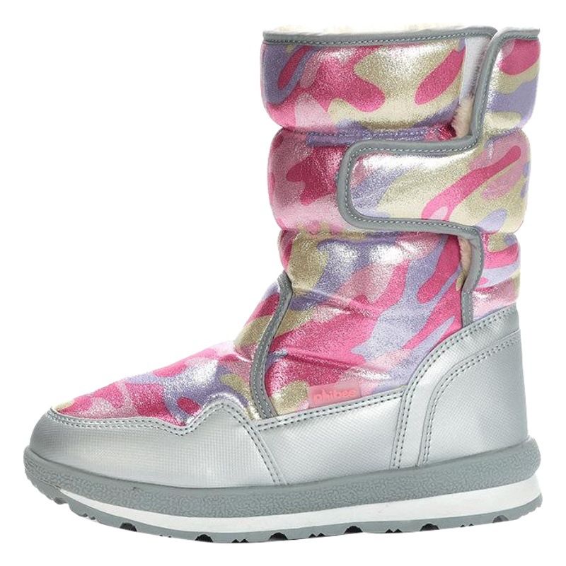 Phibee Kids Snow Boots Anti-Slip Warm M926 black and blue 28