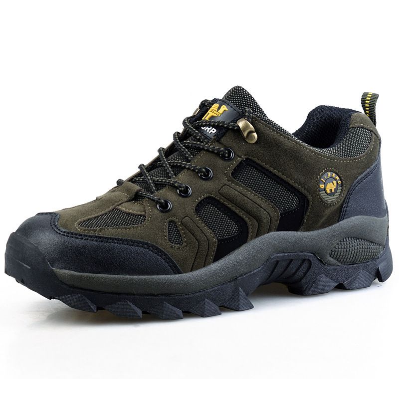 Qifeng Men Women Hiking Shoes Outdoor Sneakers D.Green 42