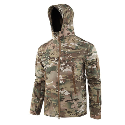 ESDY Men Softshell Jacket Outdoor Fleece Training Coat Genuine CP XL