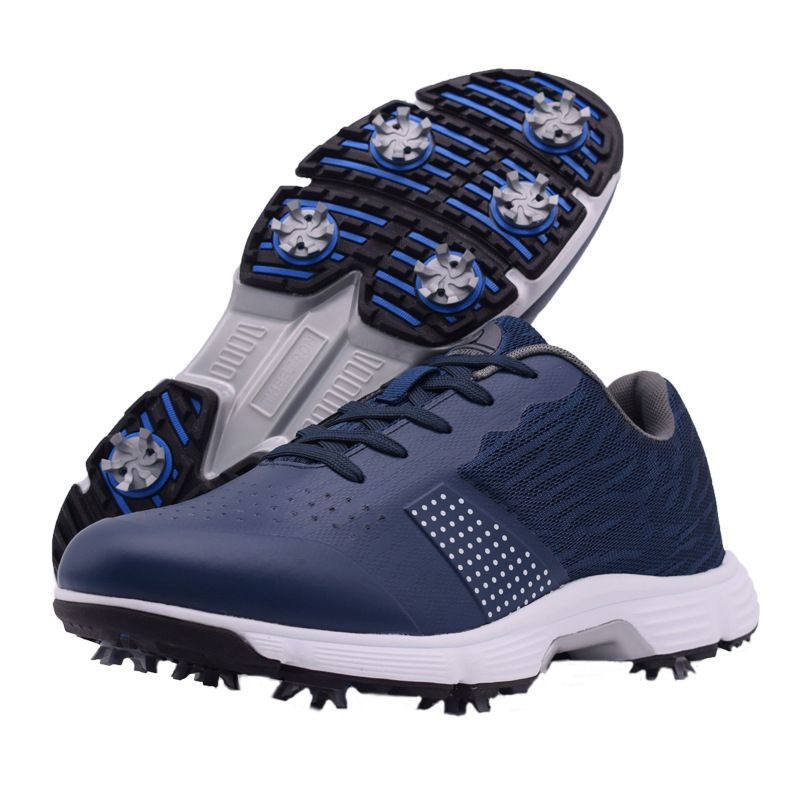 THESTRON Men Golf Shoes Waterproof Casual Blue 9