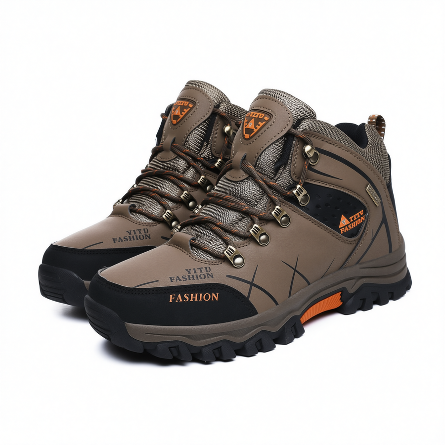 Men High Top Hiking Shoes Winter Warm Size 47 8528 khaki 39