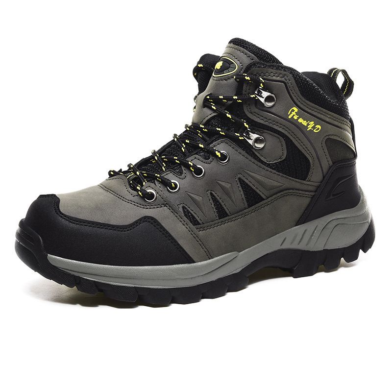 Men Hiking Shoes Minsi Xiusi Mid Top Anti Slip WN-9903-1 Army Green 40