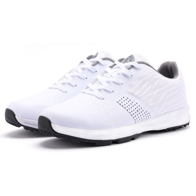 THESTRON Mens Golf Shoes Waterproof Non Slip White US 9-EUR 43