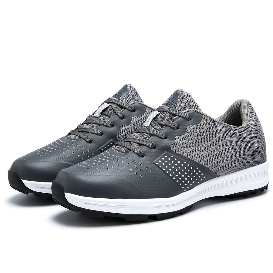 THESTRON Mens Golf Shoes Waterproof Non Slip Grey US 8-EUR 41