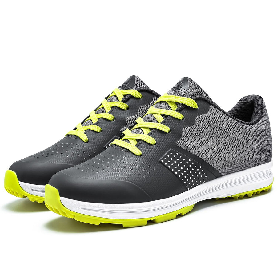 THESTRON Mens Golf Shoes Waterproof Non Slip gray green US 13-EUR 49