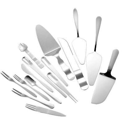 Island Qi Stainless Steel Fruit Fork Cake Knife 410 single use spoon