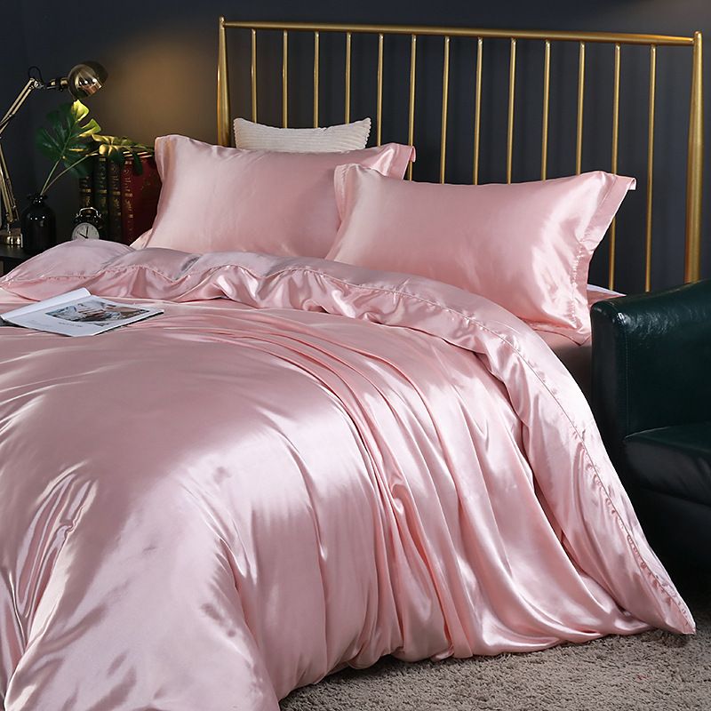 Shurui Silk Four Piece Set 150x200cm 1.2 m bed hat four-piece set [quilt cover 150x 200cm]