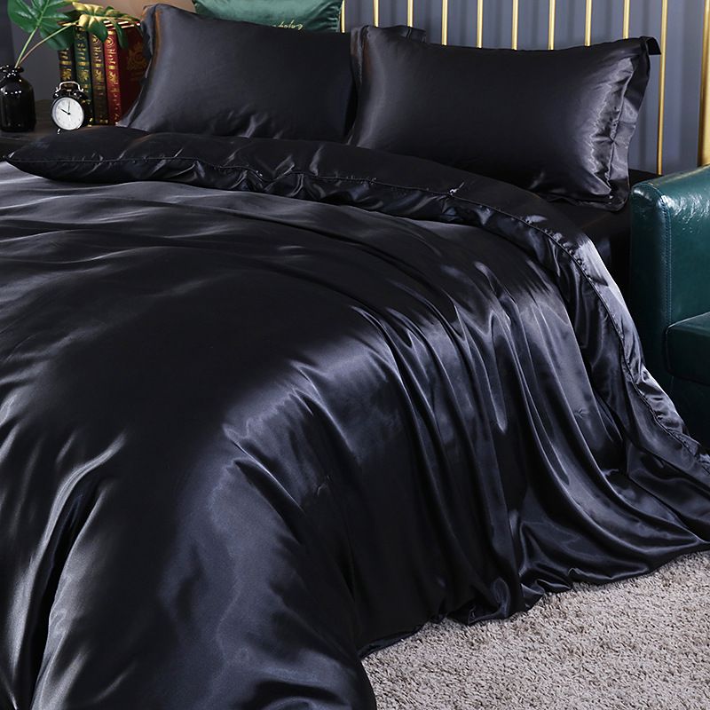 Shurui Silk Four Piece Set 150x200cm 1.2 m bed hat four-piece set [quilt cover 150x 200cm]
