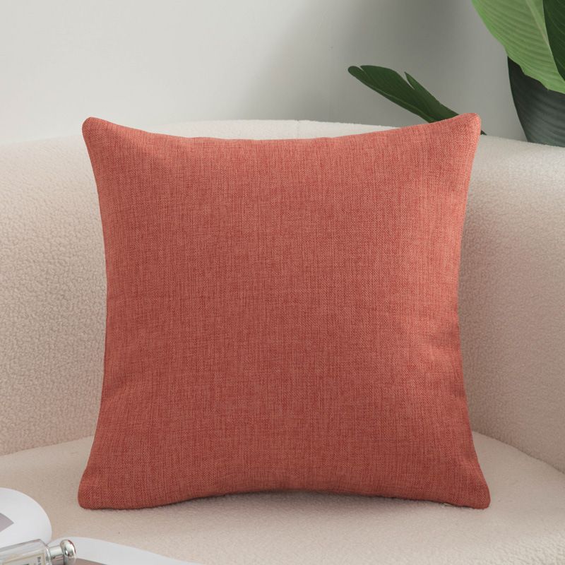 Shengdu Solid Color Polyester Pillow Case 40x40cm Csmm brick red 60*60cm with pillow core