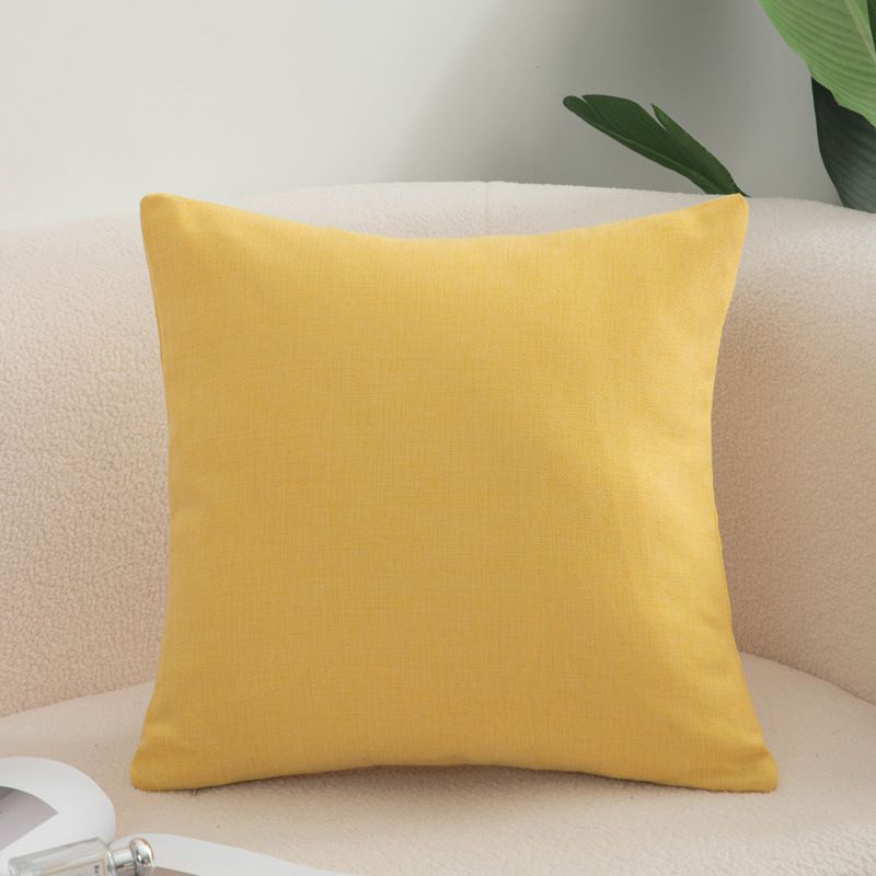 Shengdu Solid Color Polyester Pillow Case 40x40cm csmm bright yellow 45*45cm single pillowcase