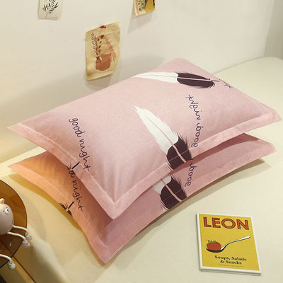 Pillowcase Pair 48x74 Polyester Twill 48x 74cm ± 2cm [pillow core a pillowcase a]