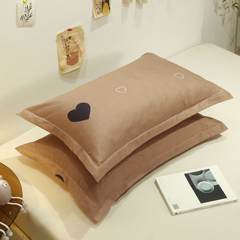Pillowcase Pair 48x74 Polyester Twill 48x 74cm ± 2cm [pillow core a pillowcase a]