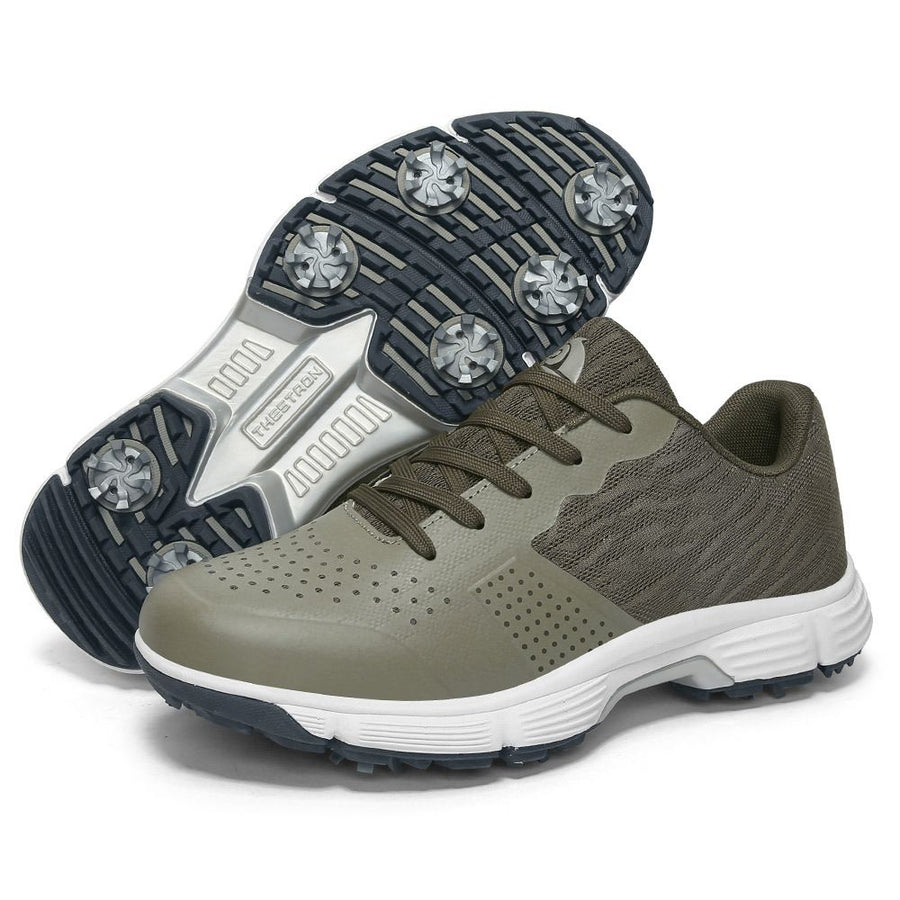 THESTRON Men Golf Shoes Waterproof Casual Army Green 11