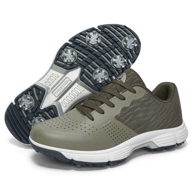 THESTRON Men Golf Shoes Waterproof Casual Army Green 9
