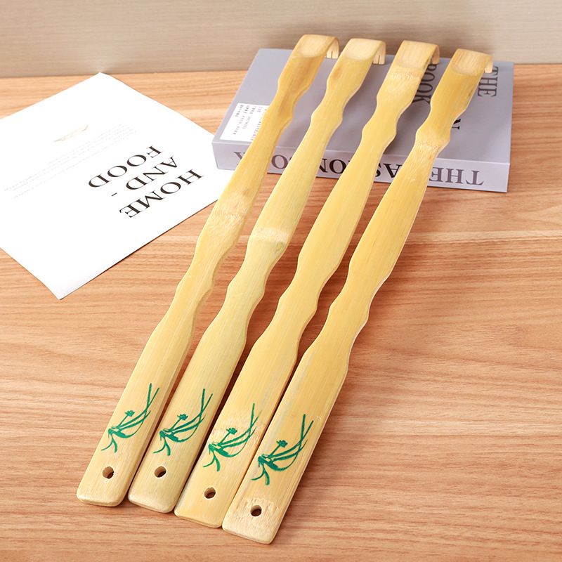Bamboo Back Scratcher Straight Rod Wood Itch Tool
