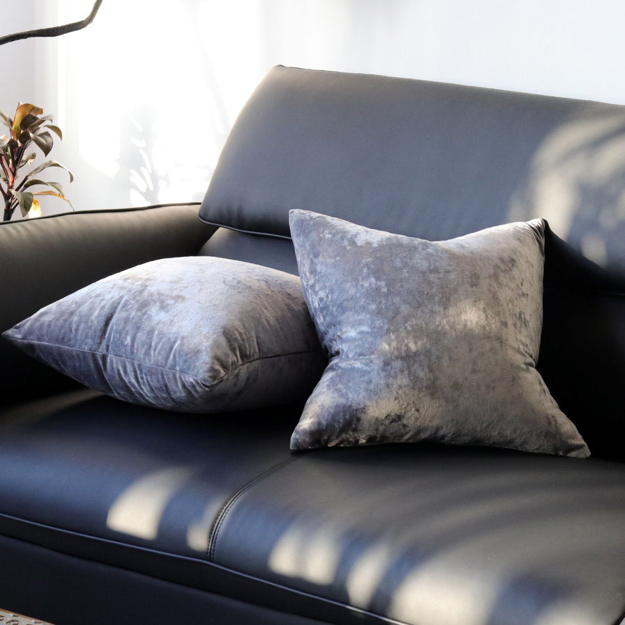 Ice Velvet Pillow Cover Polyester Solid Color 30x50cm Dark Gray 55*55cm without pillow core