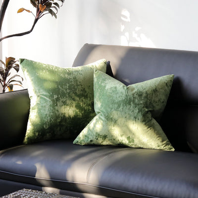 Ice Velvet Pillow Cover Polyester Solid Color 30x50cm Grass Green 55*55cm without pillow core