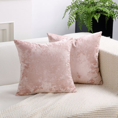 Ice Velvet Pillow Cover Polyester Solid Color 30x50cm Light Pink 60*60cm without pillow core