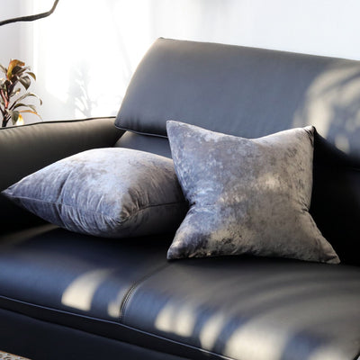 Ice Velvet Pillow Cover Polyester Solid Color 30x50cm Dark Gray 40*40cm without pillow core