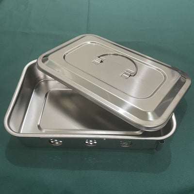 Jinbokang Stainless Steel Sterilization Box Surgical... 9 inch hole [304 stainless steel]]