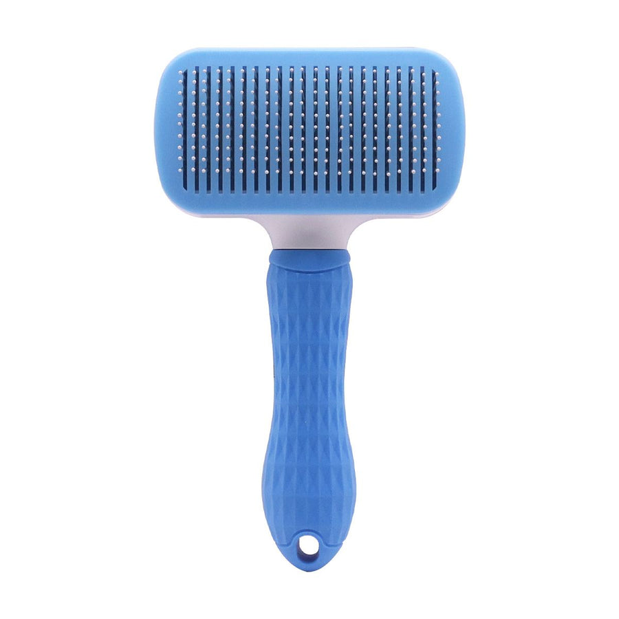 SORADD Pet Comb Stainless Steel Needle Grooming Tool ☛Card packaging Blue