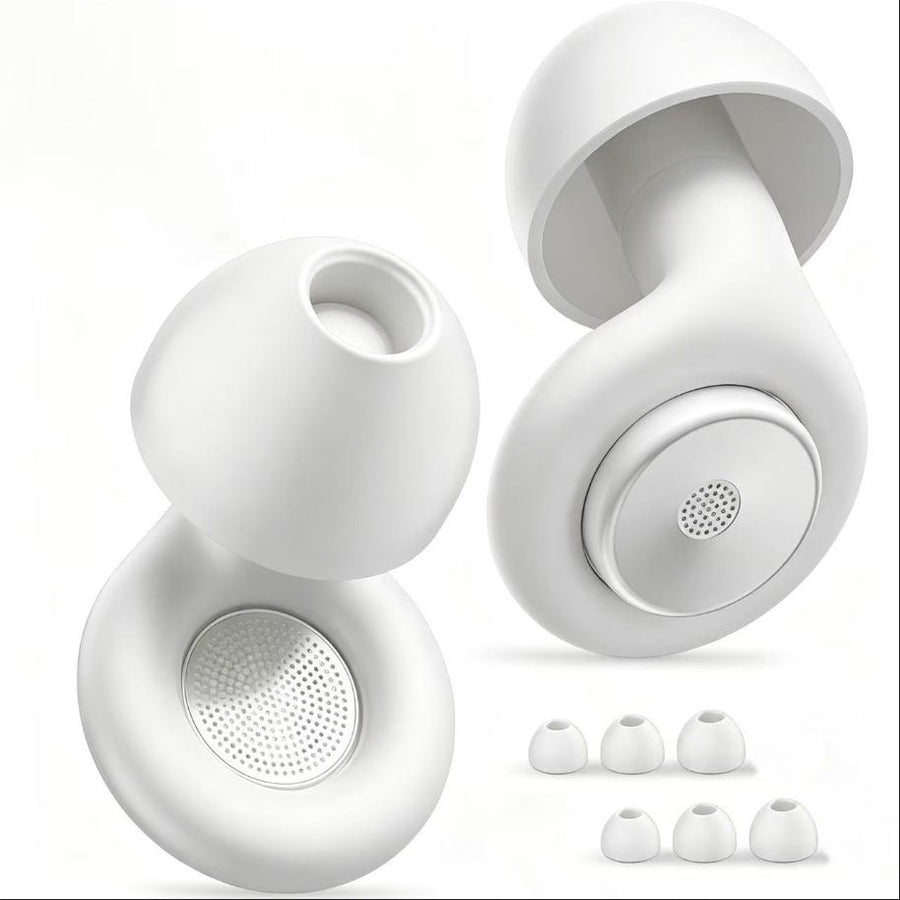 Silicone Earplugs Noise Reduction 28dB Sleep Waterproof New noise canceling earplugs white