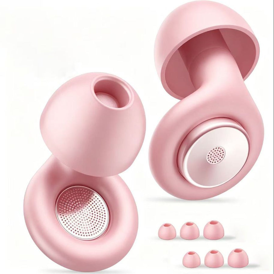 Silicone Earplugs Noise Reduction 28dB Sleep Waterproof New noise canceling earplugs pink