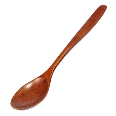Wooden Spoon Create Credit Long Handle [solid wood] medium round spoon 15cm*3.5cm
