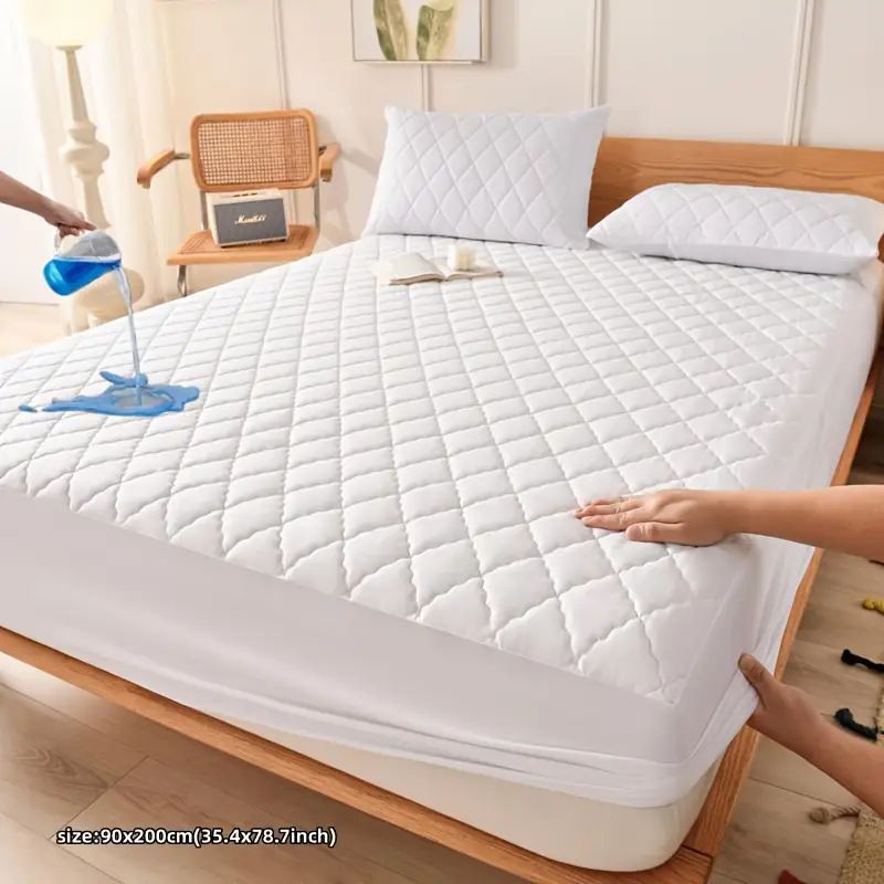 Waterproof Brushed Polyester Fitted Sheet Mattress black 152*200cm [single fitted sheet]