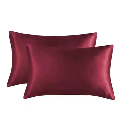 Pillowcase Synthetic Fiber 5176cm Twill Burgundy pillowcase 51* 76cm