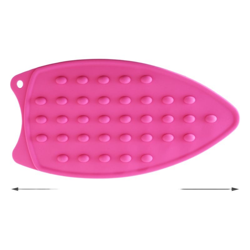Silicone Ironing Pad Foldable Heat Insulation Ironing pad - rose red