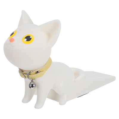 Cat Door Stopper PVC Material Door Wedge, Small Door Stops for Home Decor Non-Slip Wedge Prevents Slamming Doors for Baby and Pet Safety
