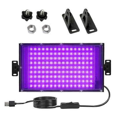 High-Efficiency 96 LED UV Curing Light for Resin and Epoxy Crafting – USB-Powered Desktop Lamp for DIY Jewelry, Halloween Ornaments, and Quick-Dry UV Glue Projects with Adjustable Stand (50LEDS)