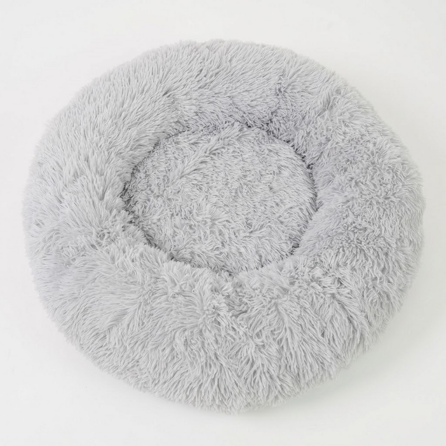 Heated Pet Bed for Cats and Small Dogs, USB-Powered Warmth with 5 Temperature Settings and Timer, Washable Round Cozy Couch for Indoor Comfort (40cm)